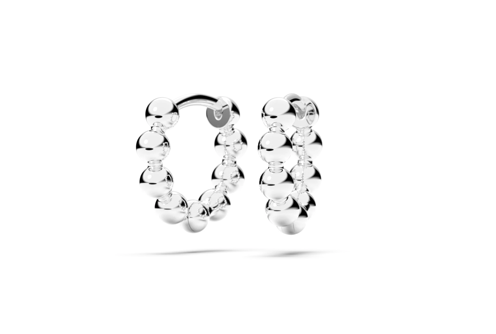 Earrings E-34 DeLoire, white gold