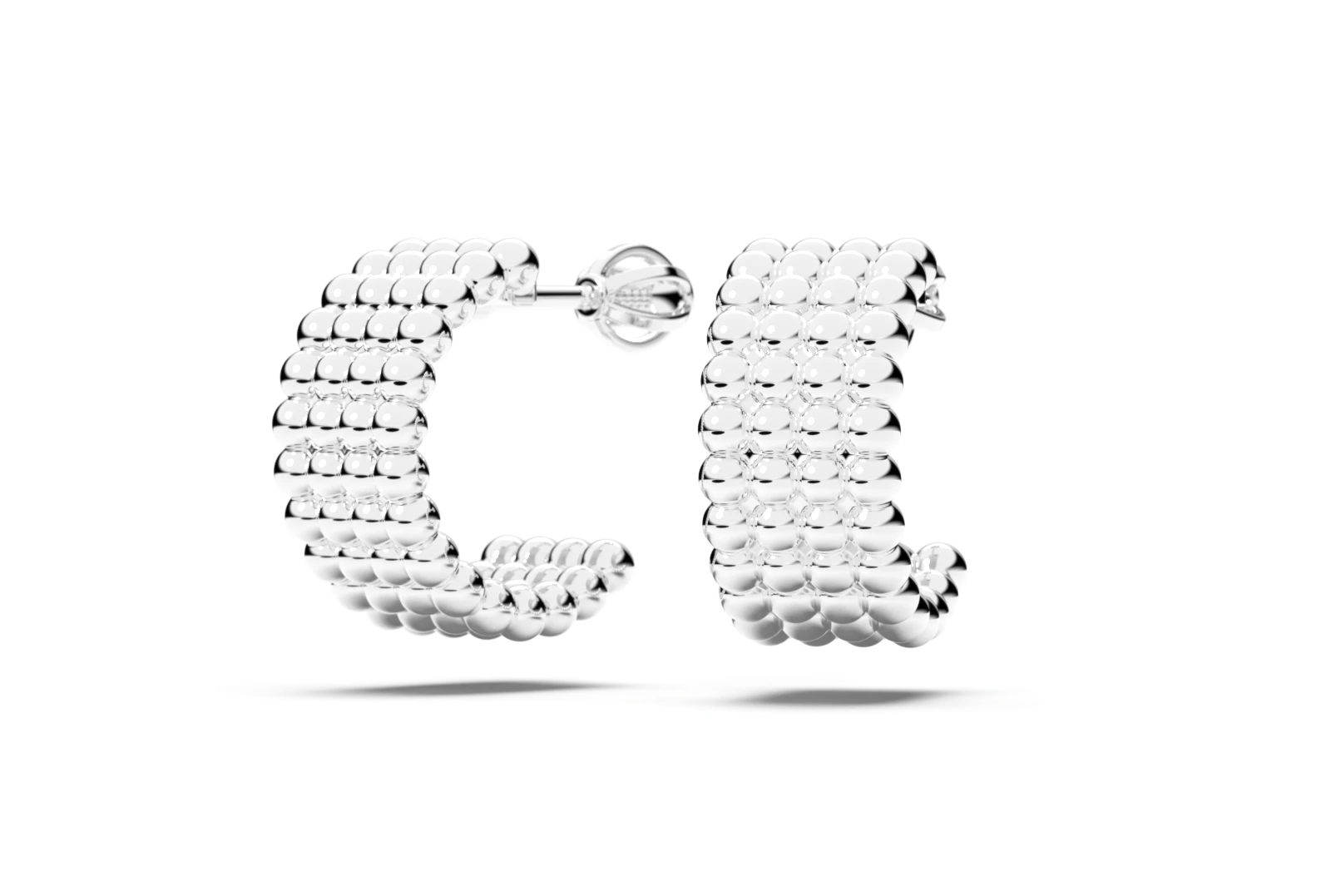 Earrings E-35 DeLoire, white gold