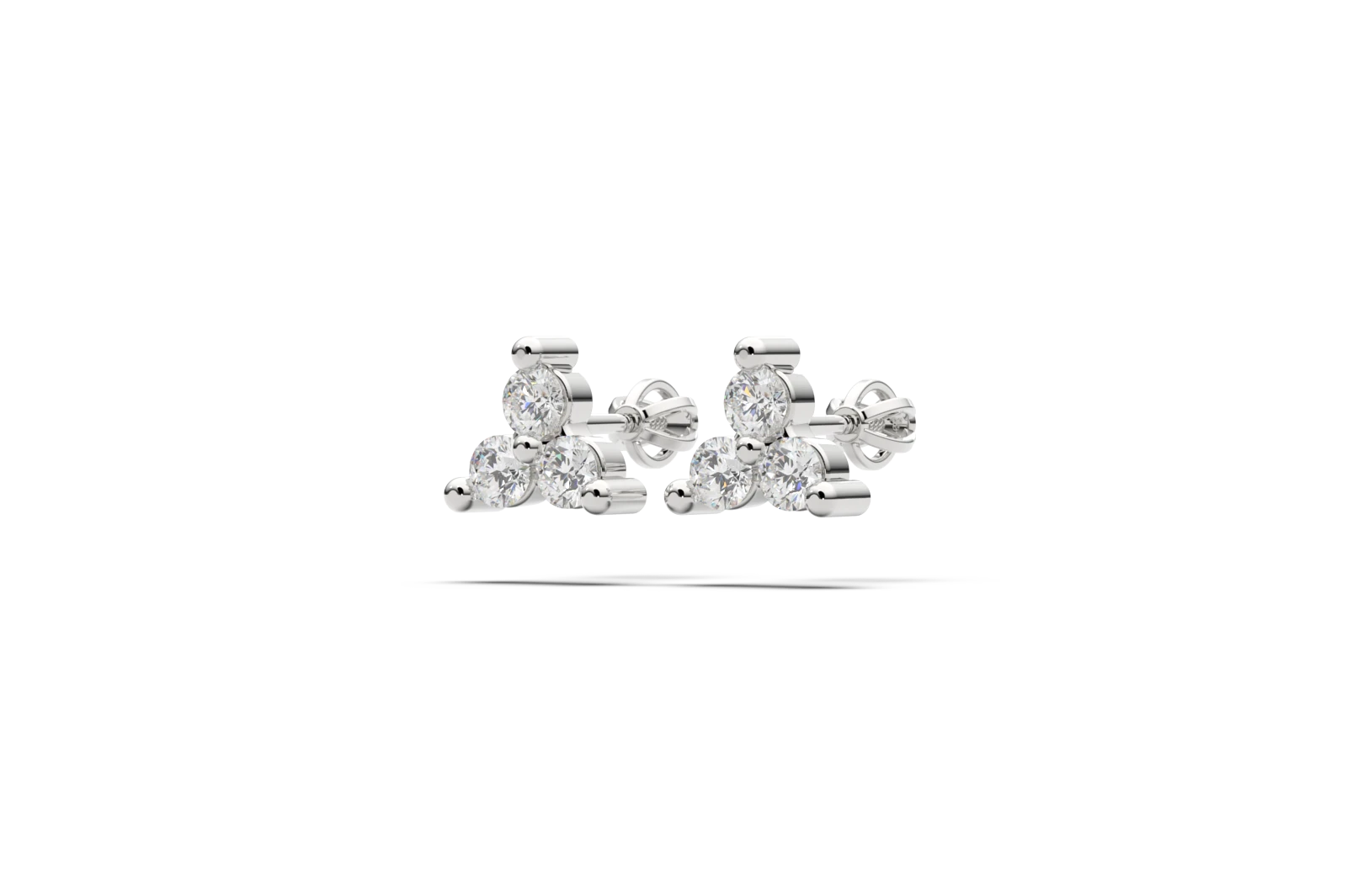 Earrings E-06 DeLoire, white gold