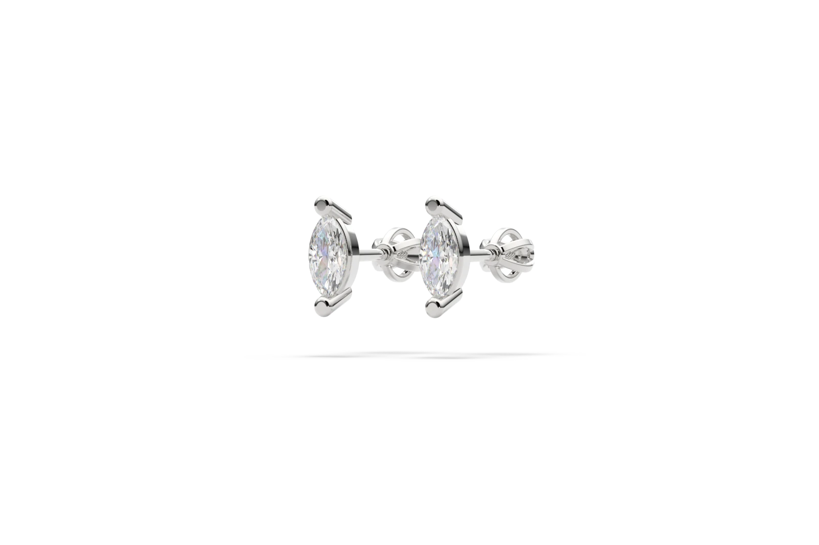 Earrings E-07 DeLoire, white gold