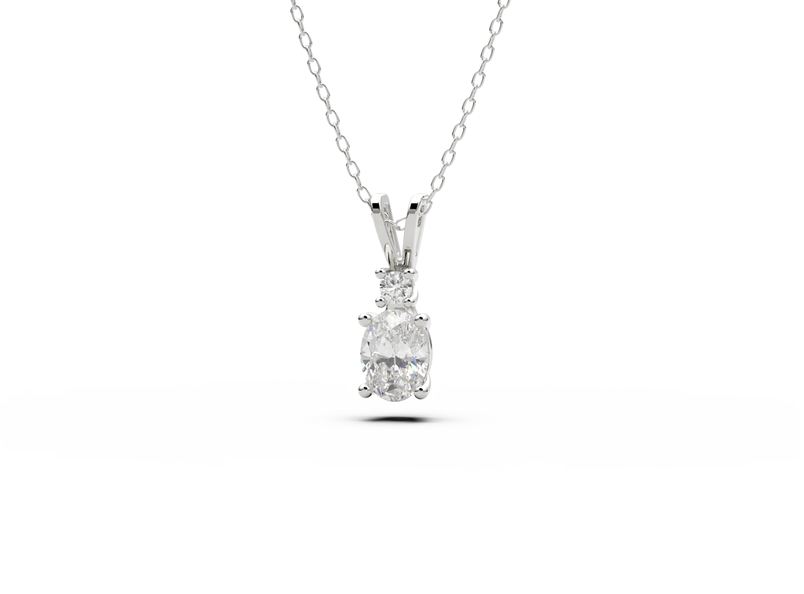 Anhänger L-01 DeLoire, Weißgold