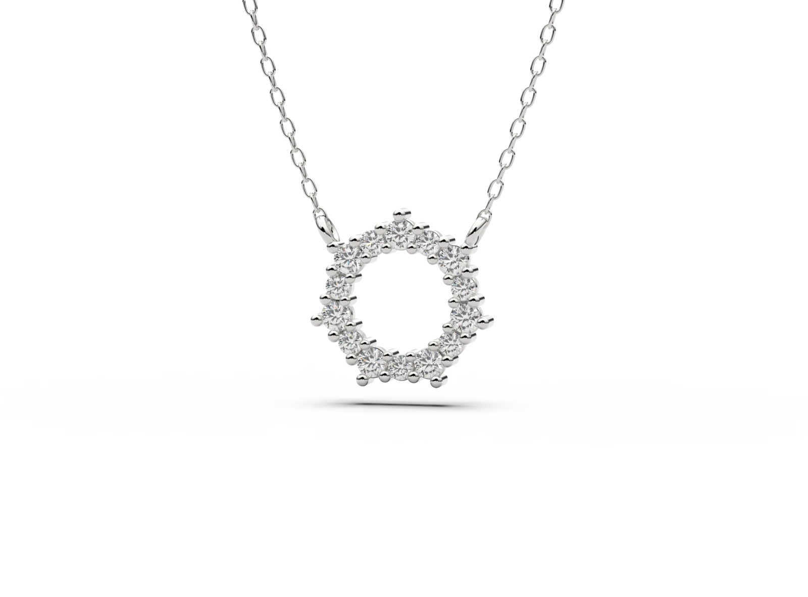 Pendant L-02 DeLoire, white gold