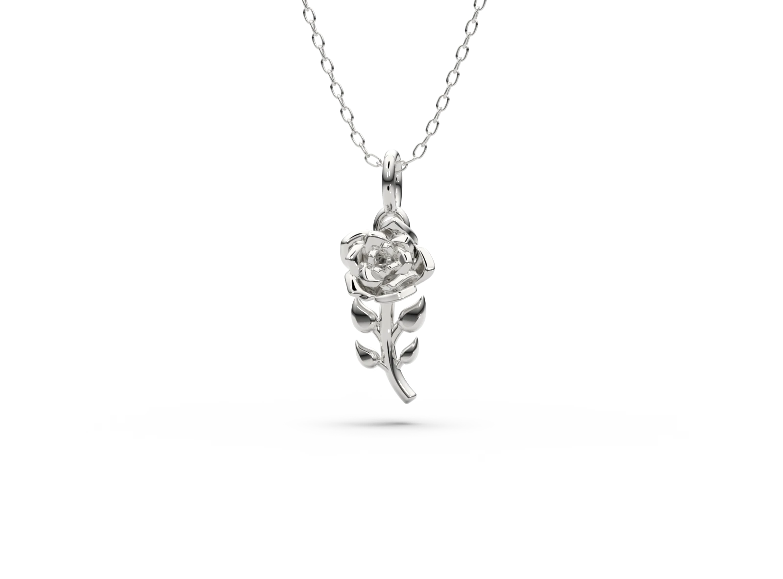 Pendant L-07 DeLoire, white gold