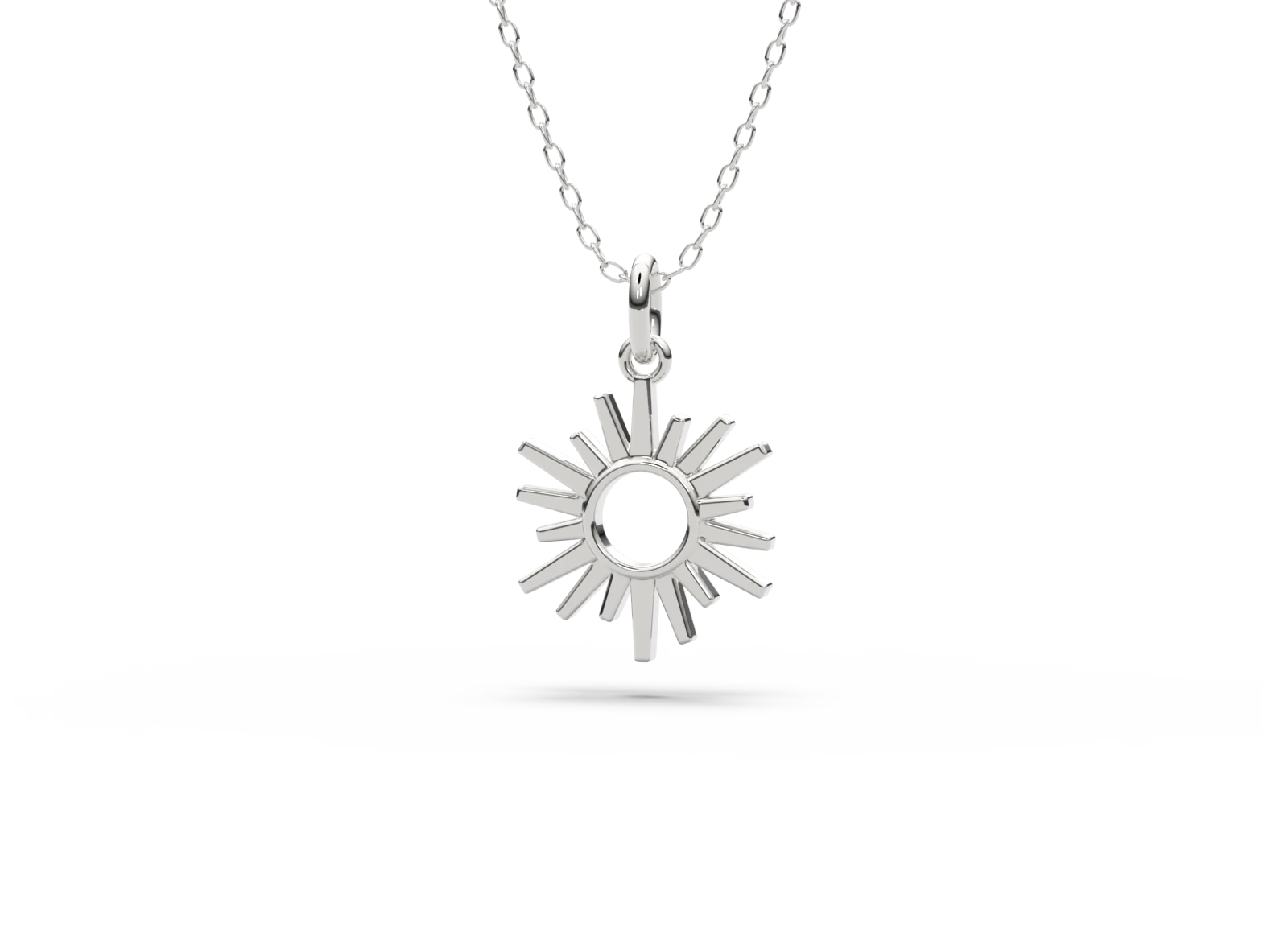 Anhänger L-08 DeLoire, Weißgold