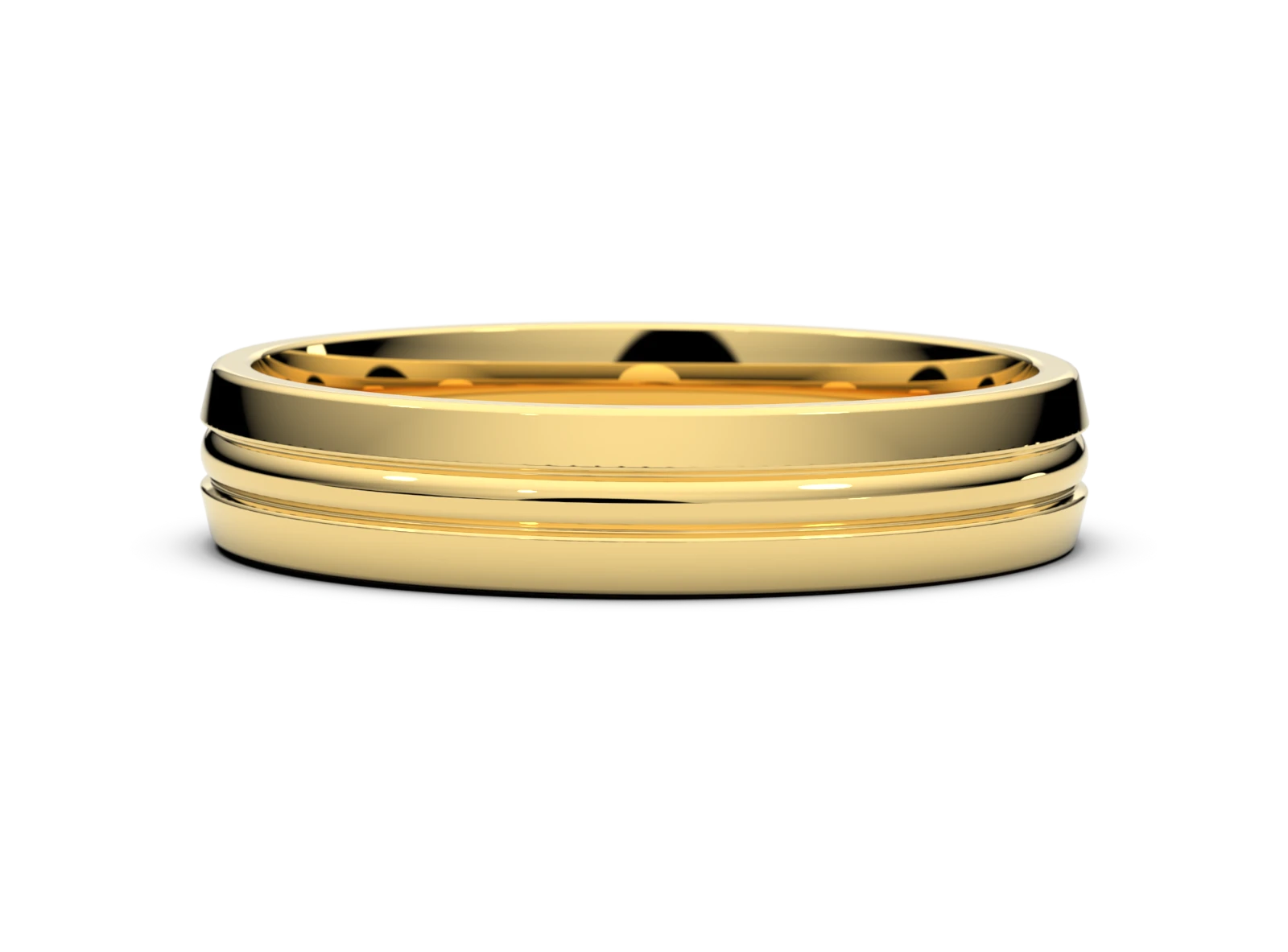 Men's wedding ring SN-02 DeLoire, yellow gold