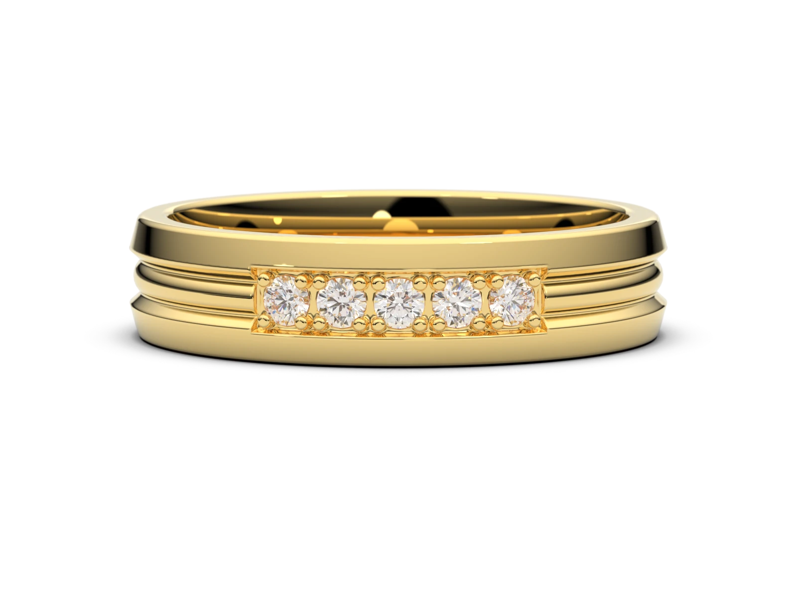 Women's wedding ring SN-02 DeLoire, yellow gold