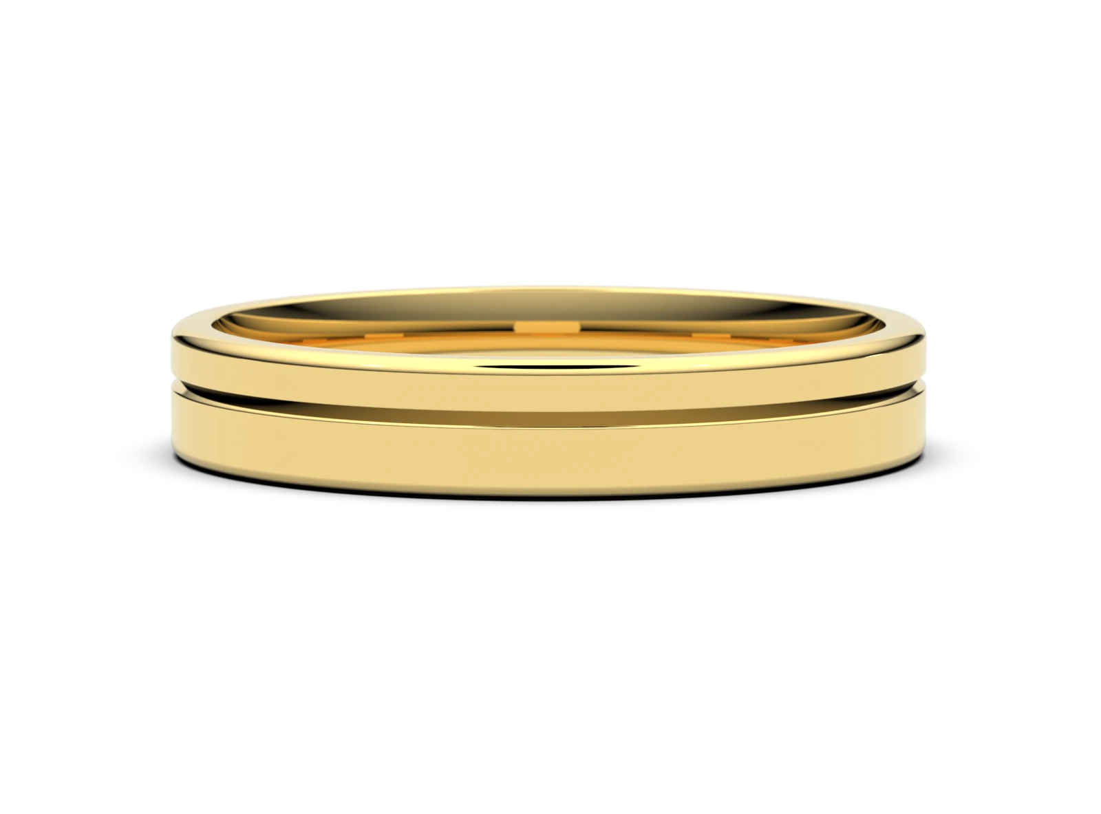 Men's wedding ring SN-07 DeLoire, yellow gold