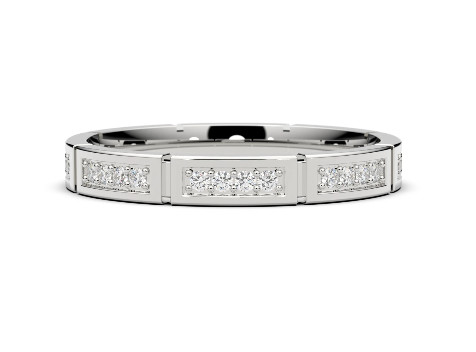 Women's wedding ring SN-13 DeLoire, white gold
