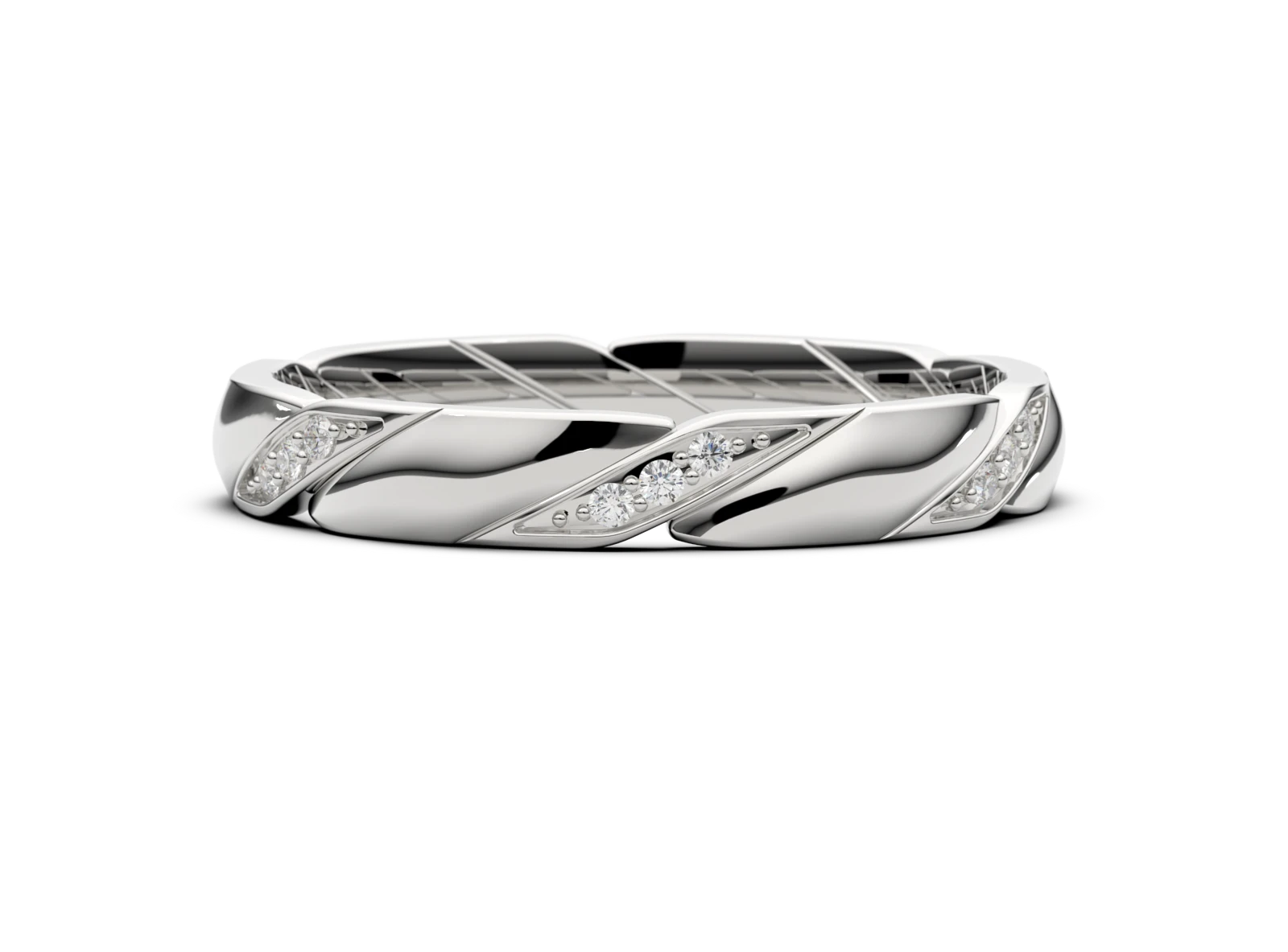 Women's wedding ring SN-56 DeLoire, white gold