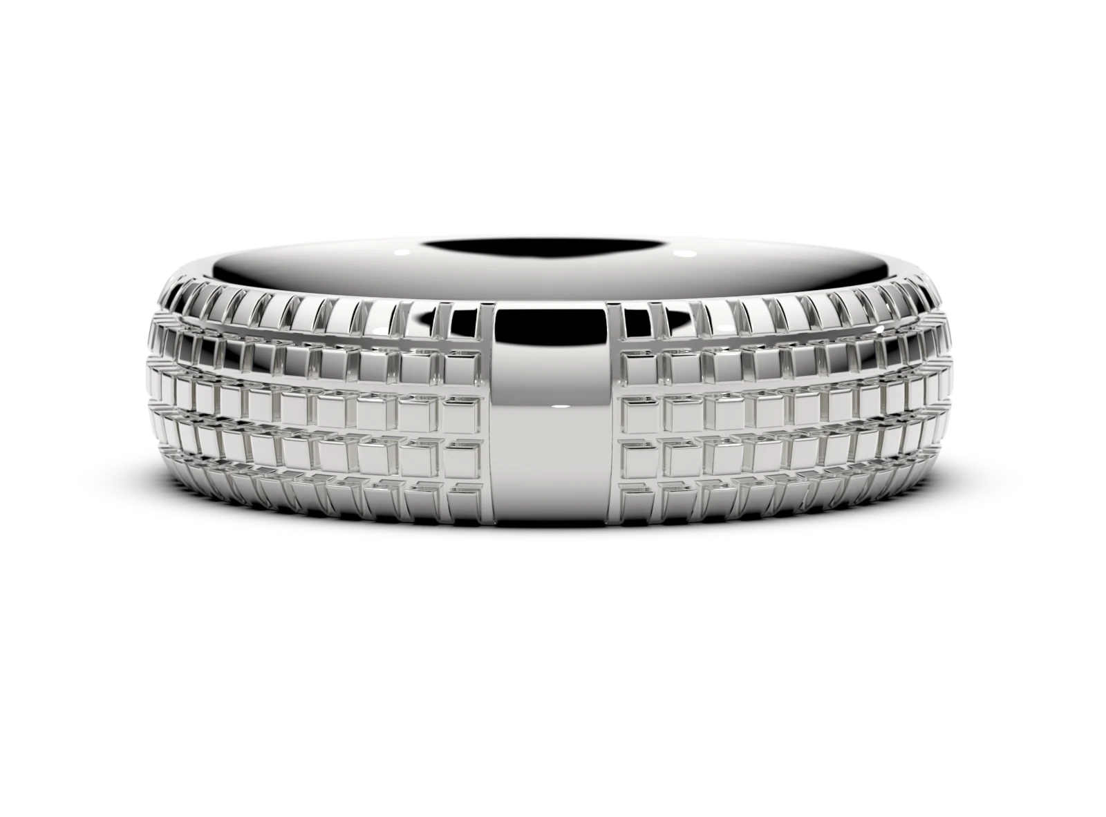 Men's wedding ring SN-58 DeLoire, white gold