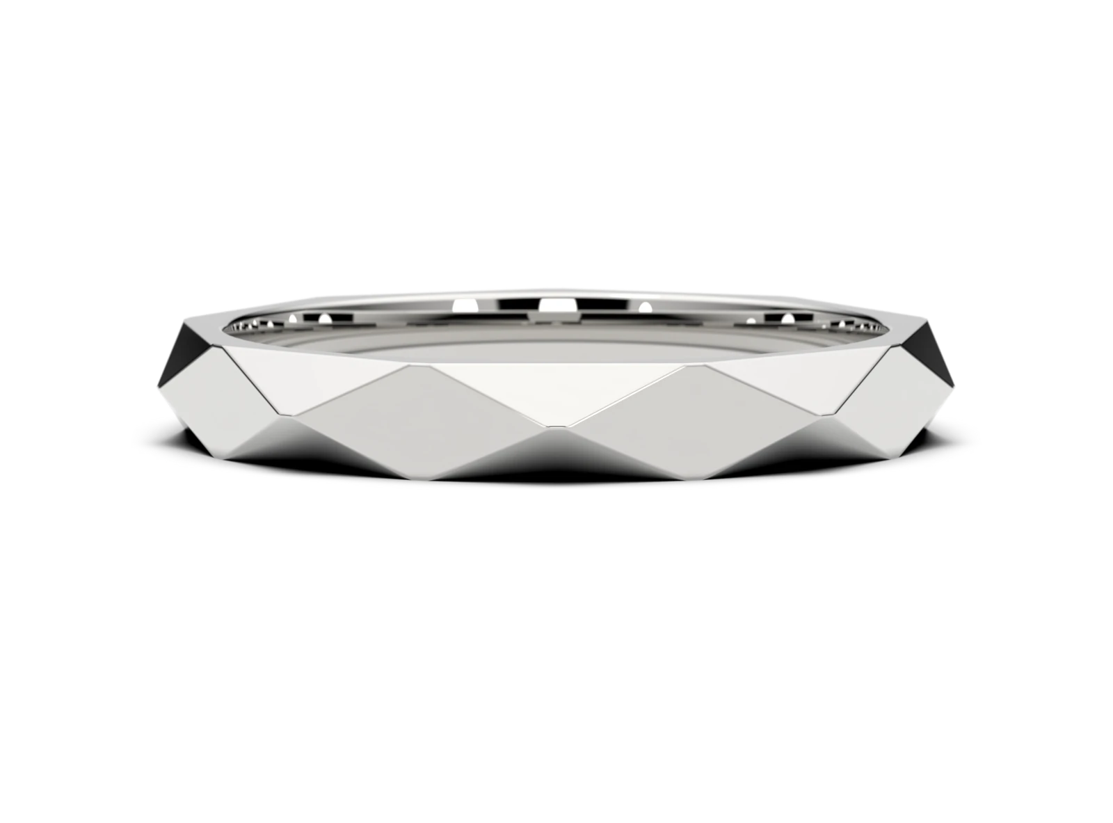 Men's wedding ring SN-64 DeLoire, white gold