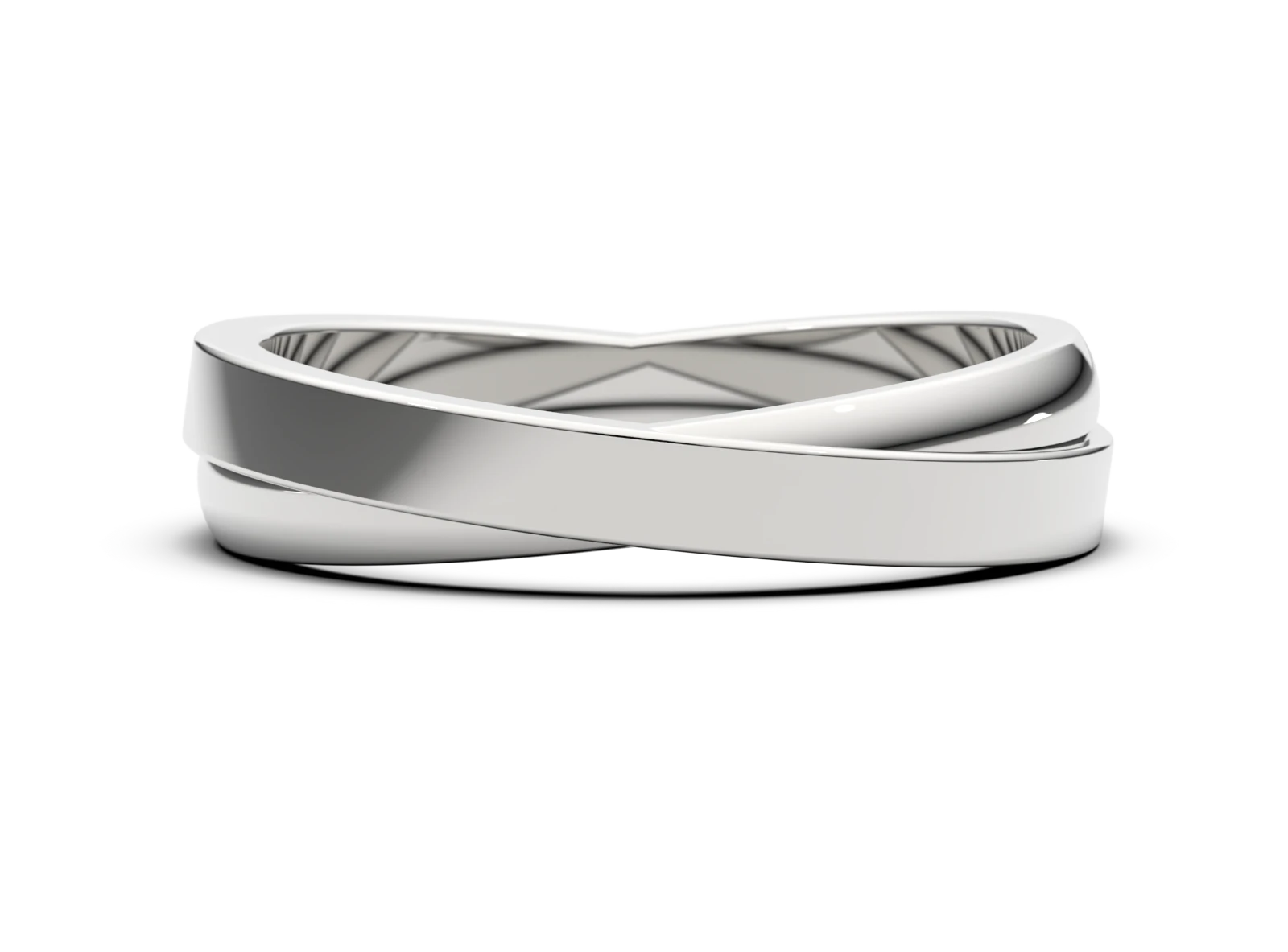 Men's wedding ring SN-65 DeLoire, white gold