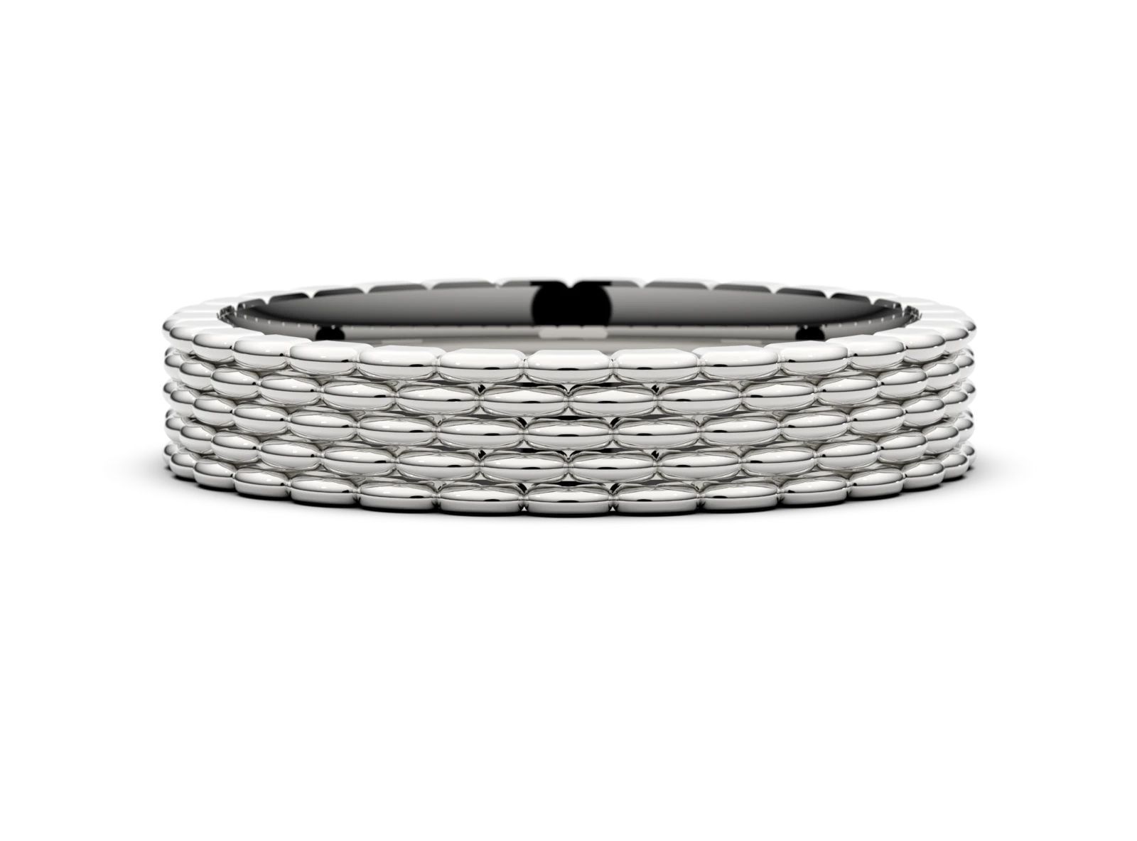 Men's wedding ring SN-66 DeLoire, white gold