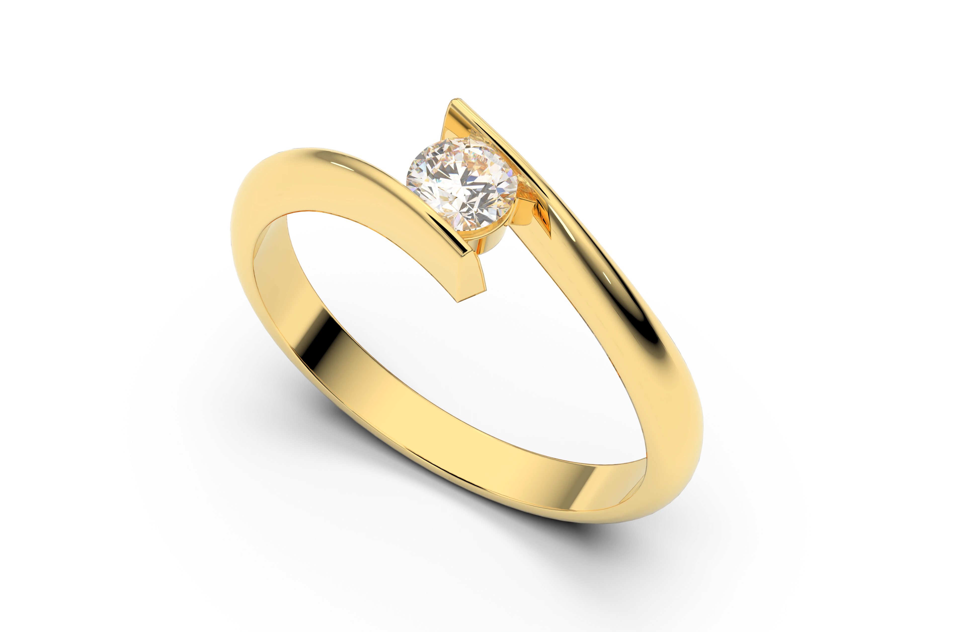 Verlobungsring Z-03 DeLoire, Gelbgold