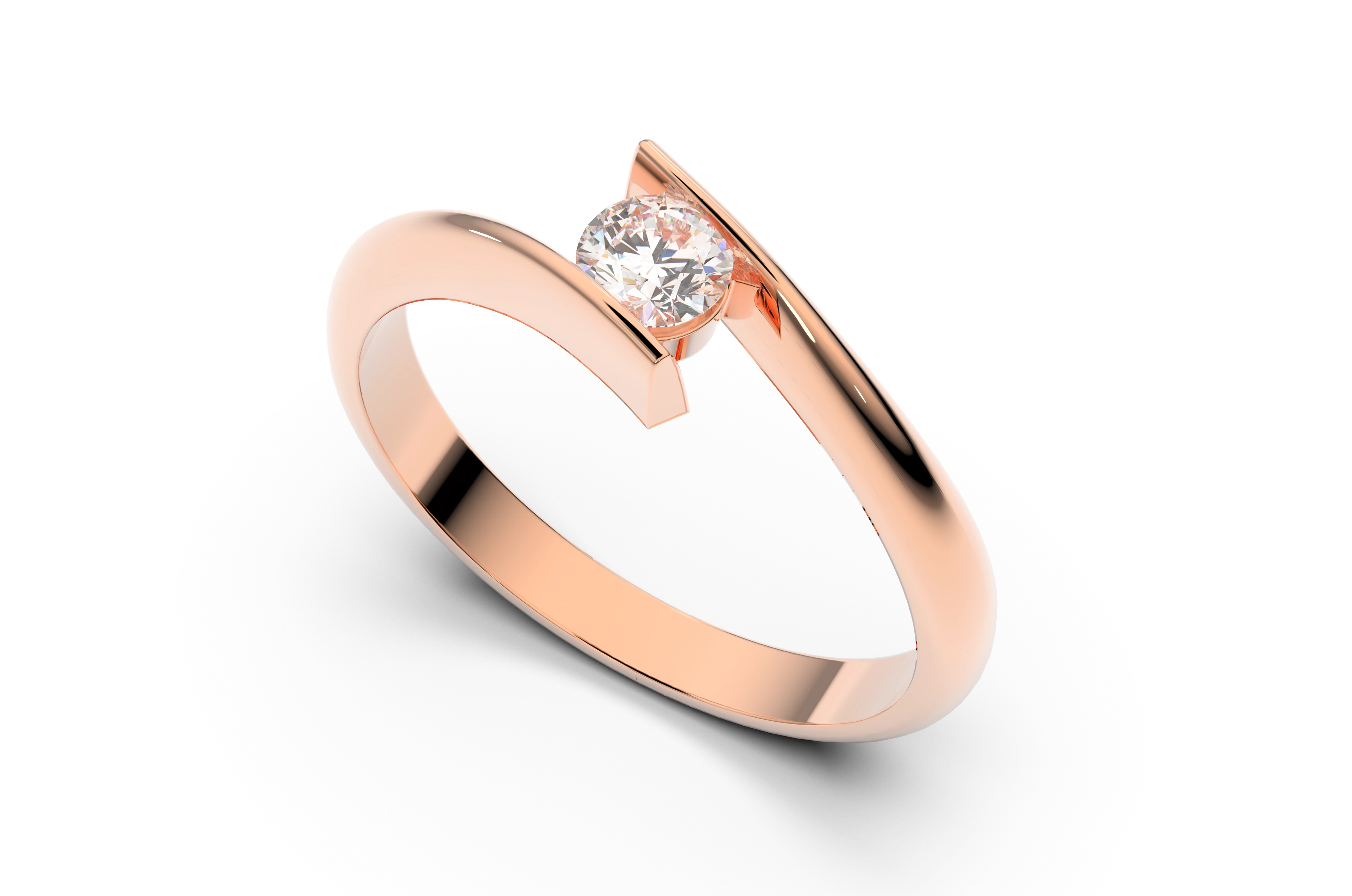 Verlobungsring Z-03 DeLoire, Roségold