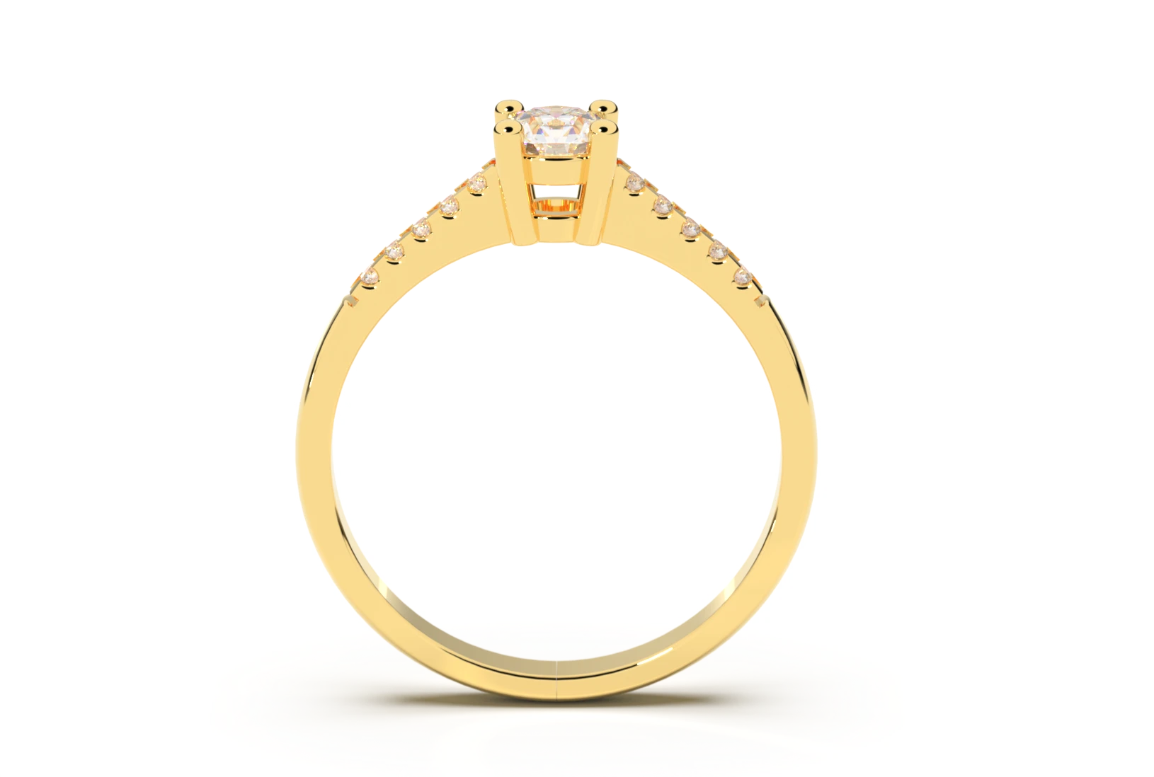 Verlobungsring Z-11 DeLoire, Gelbgold