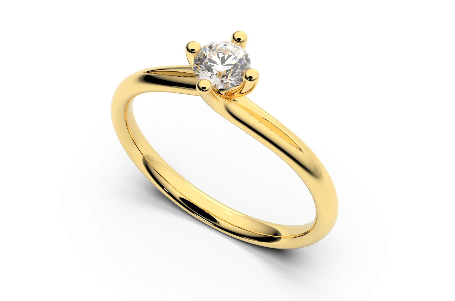 Verlobungsring Z-13 DeLoire, Gelbgold