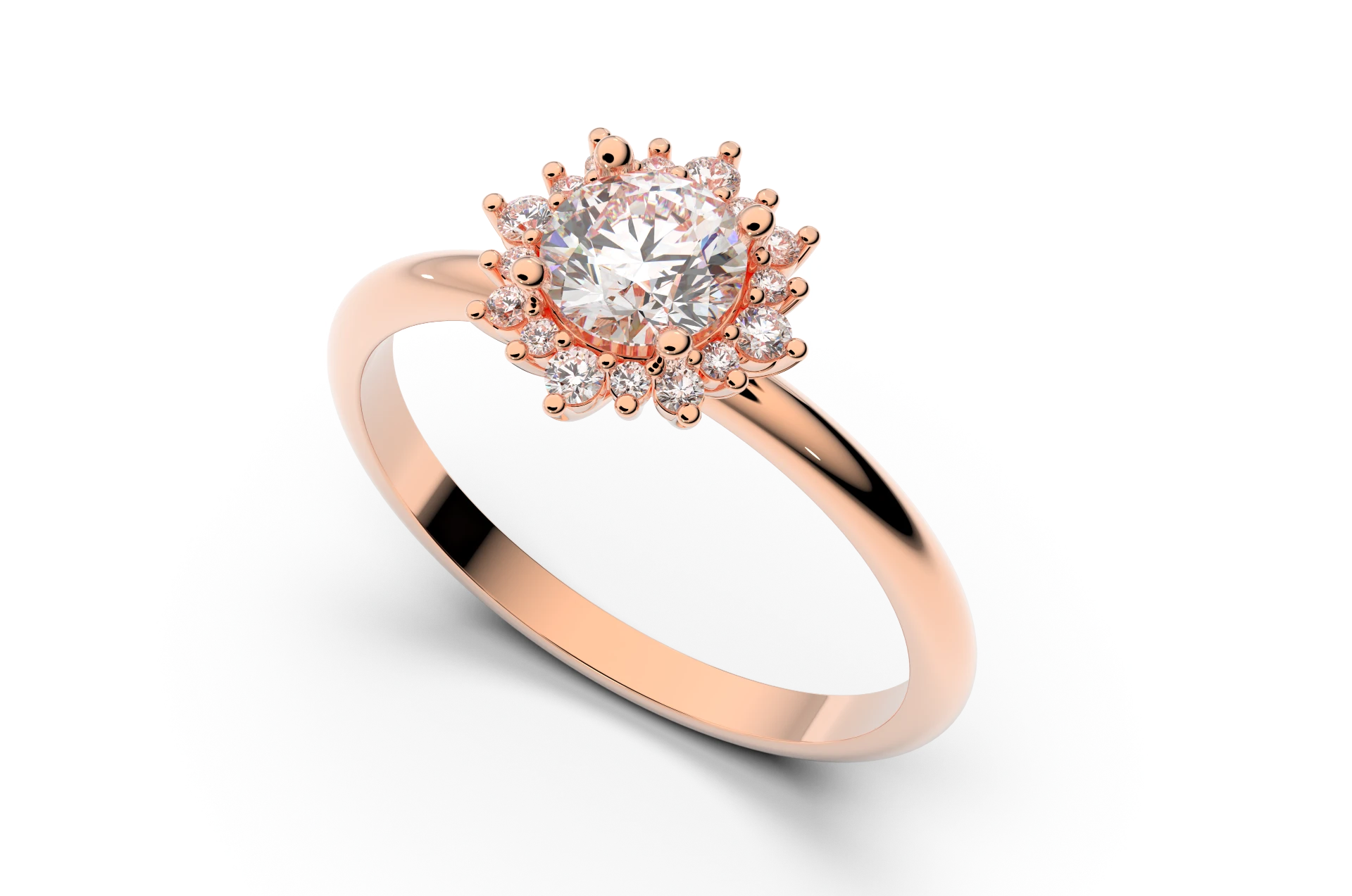 Verlobungsring Z-14 DeLoire, Roségold