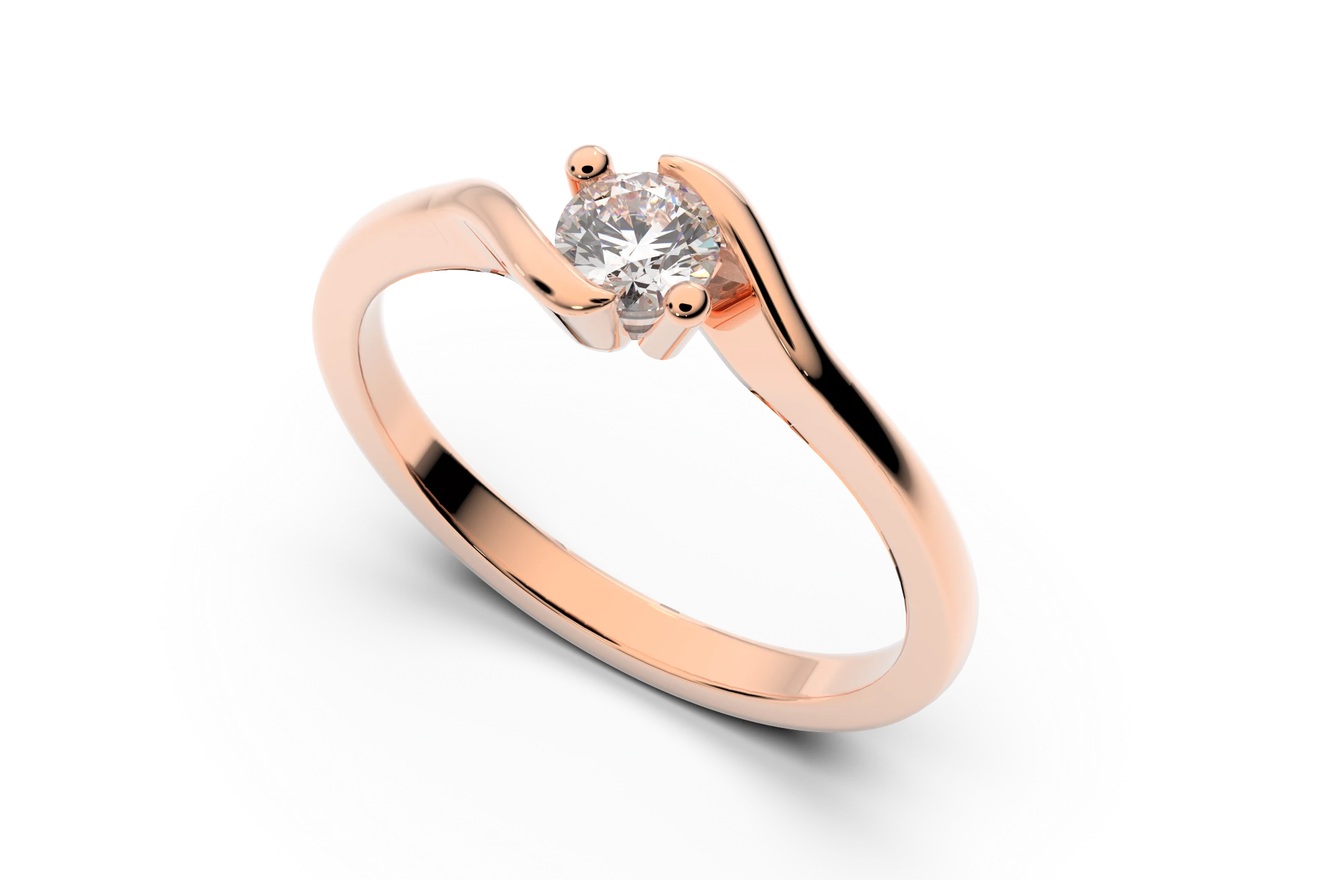 Verlobungsring Z-15 DeLoire, Roségold