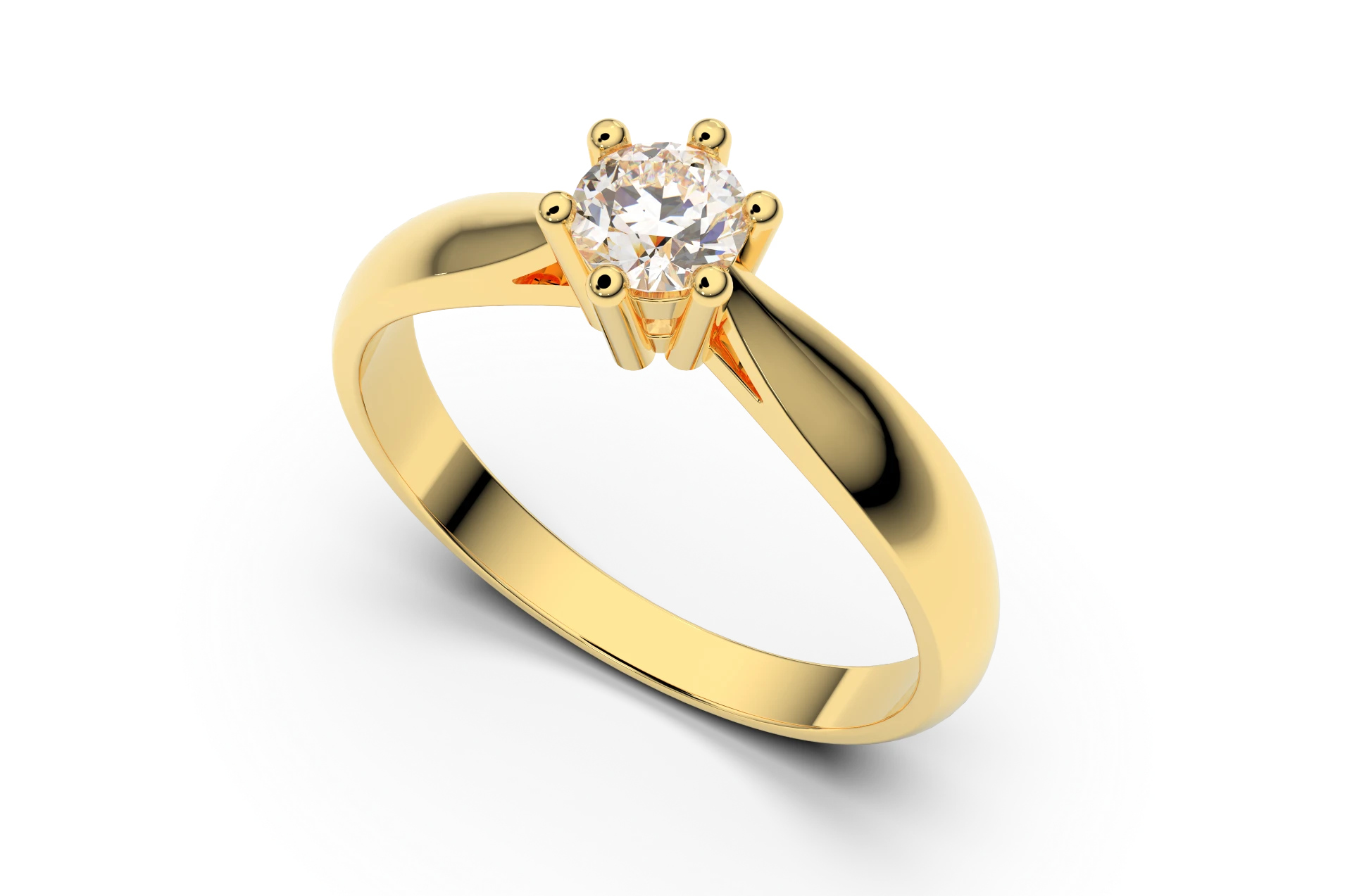 Verlobungsring Z-16 DeLoire, Gelbgold