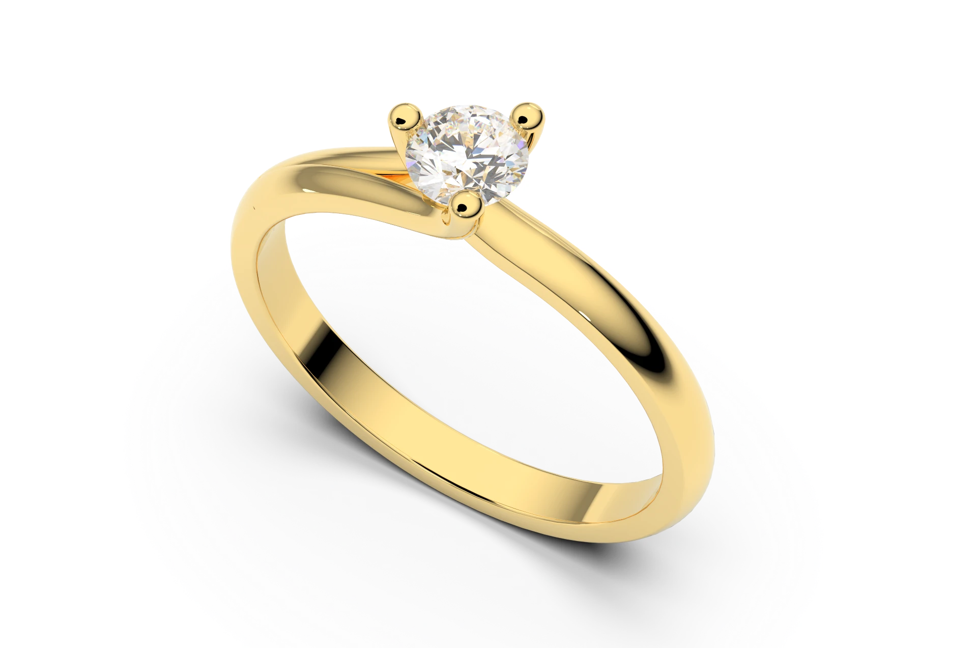Verlobungsring Z-19 DeLoire, Gelbgold