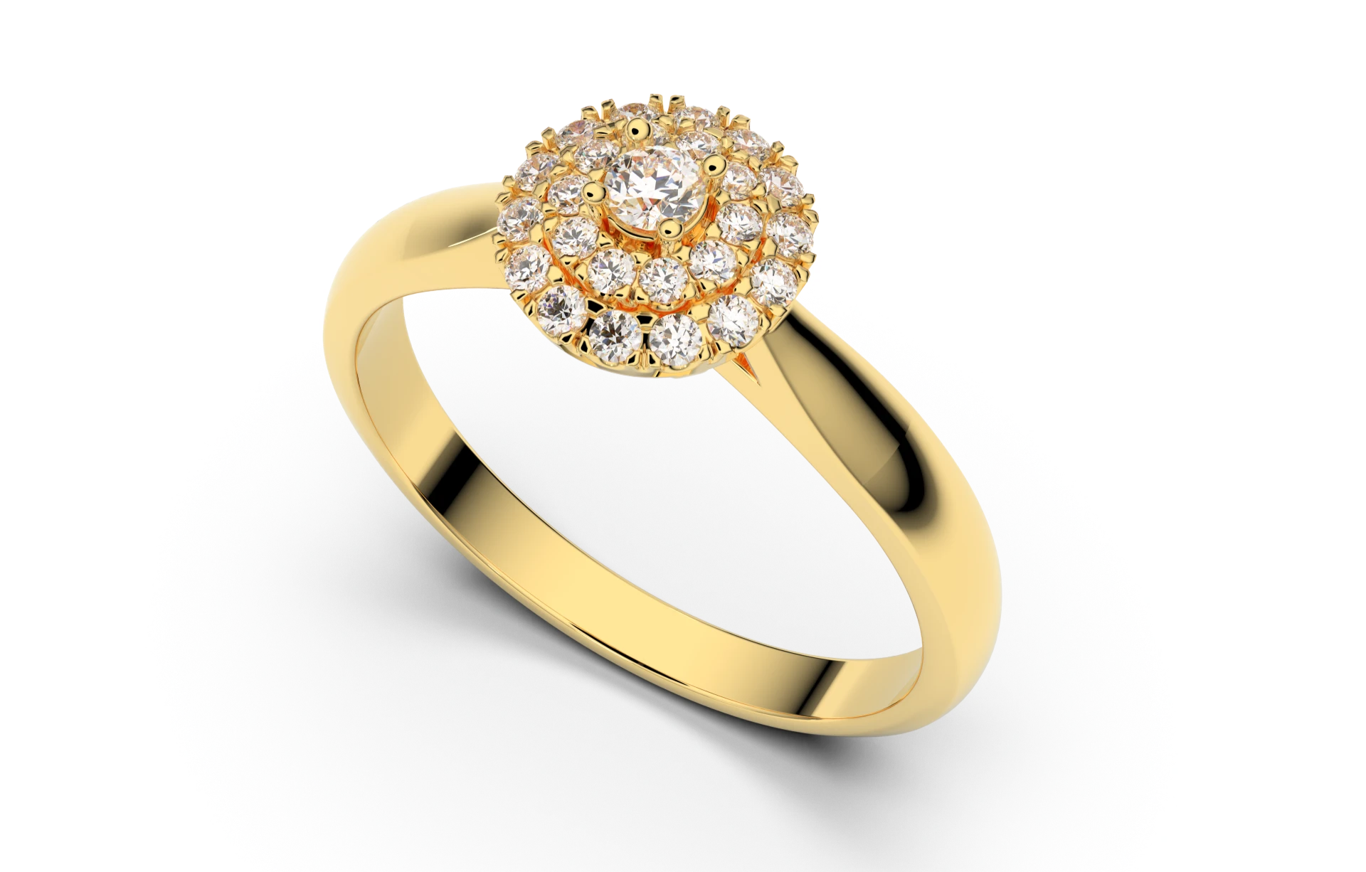 Engagement ring Z-20 DeLoire, yellow gold