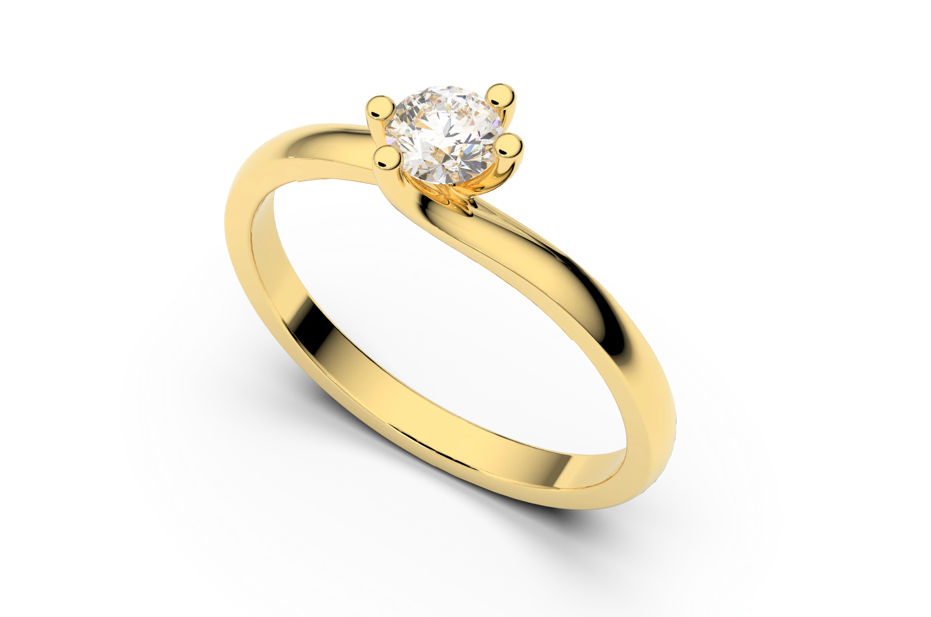 Engagement ring Z-21 DeLoire, yellow gold