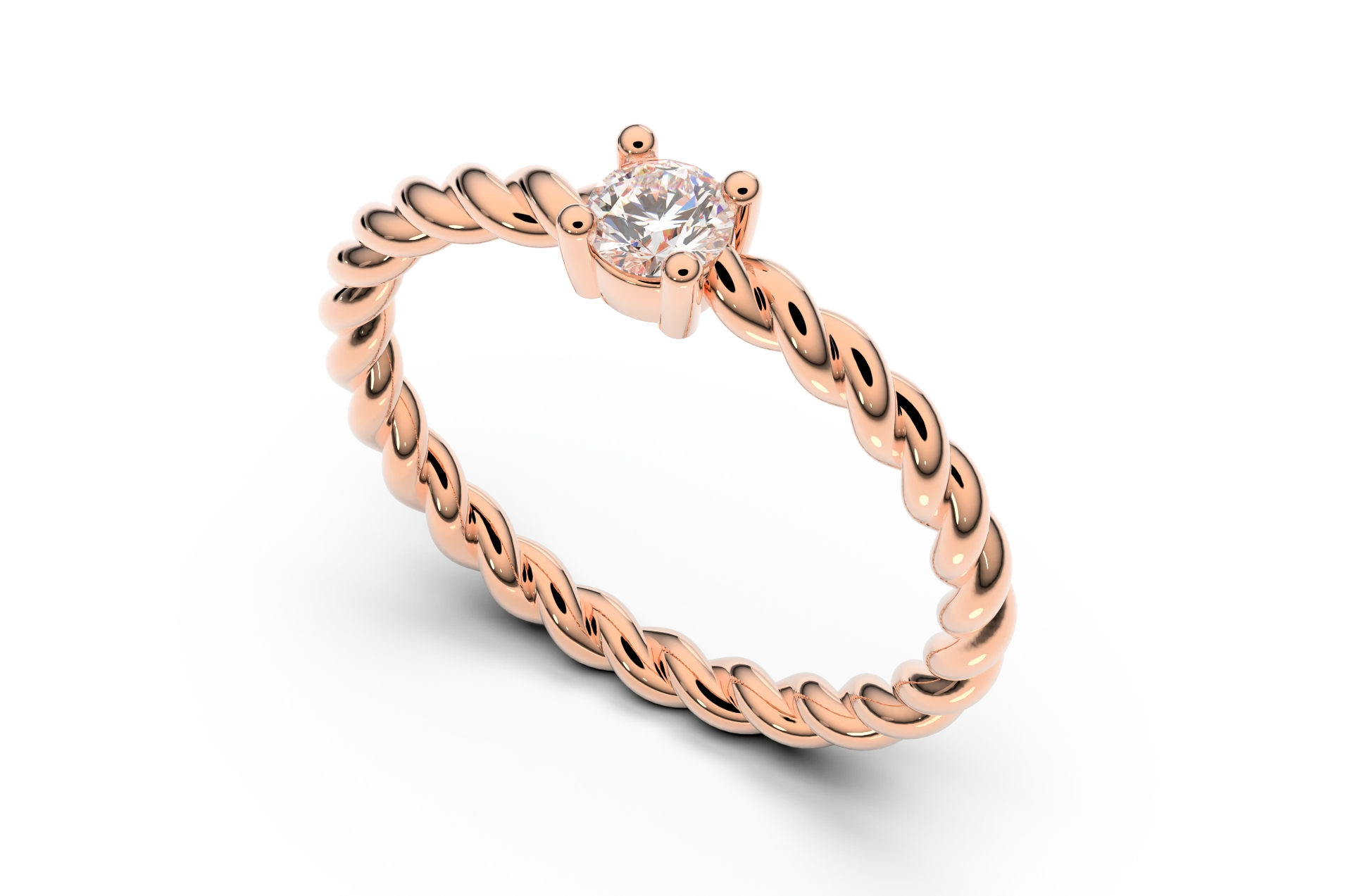 Verlobungsring Z-25 DeLoire, Roségold