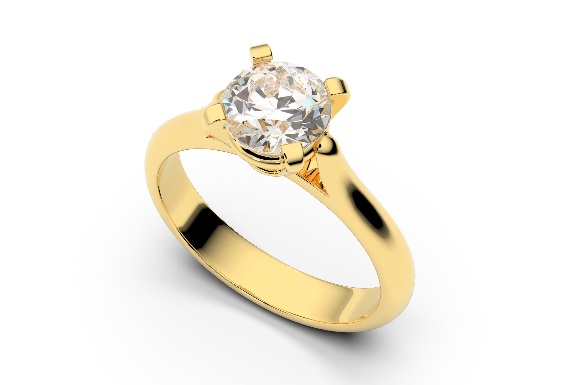 Engagement ring Z-26 DeLoire, yellow gold