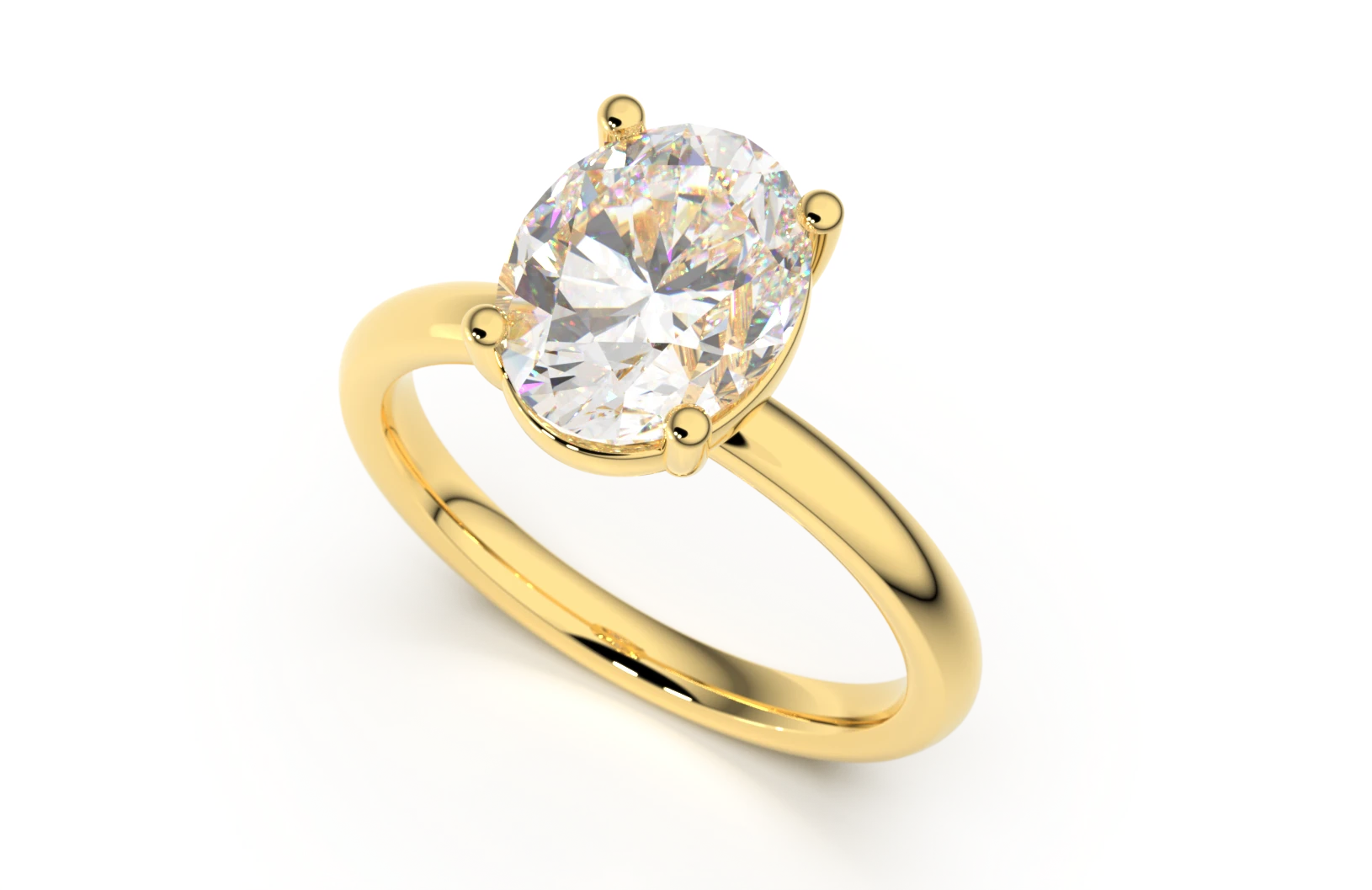 Engagement ring Z-27 DeLoire, yellow gold