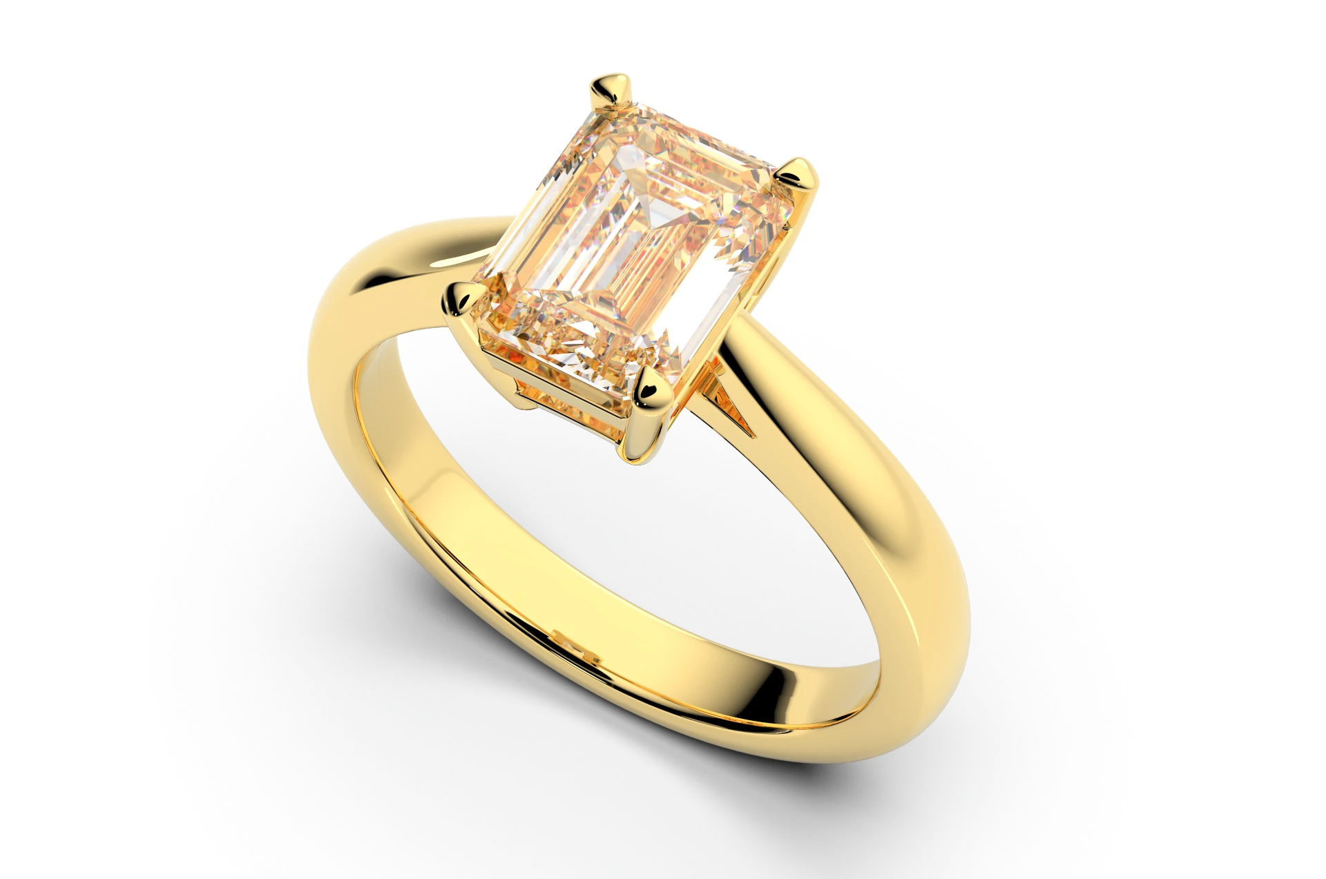 Engagement ring Z-28 DeLoire, yellow gold