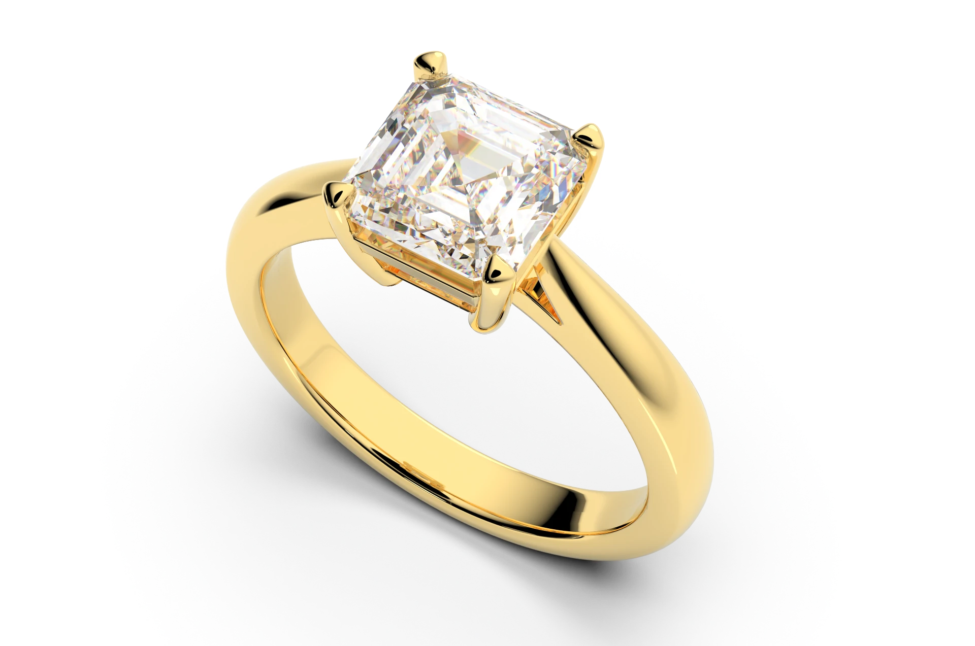 Engagement ring Z-29 DeLoire, yellow gold