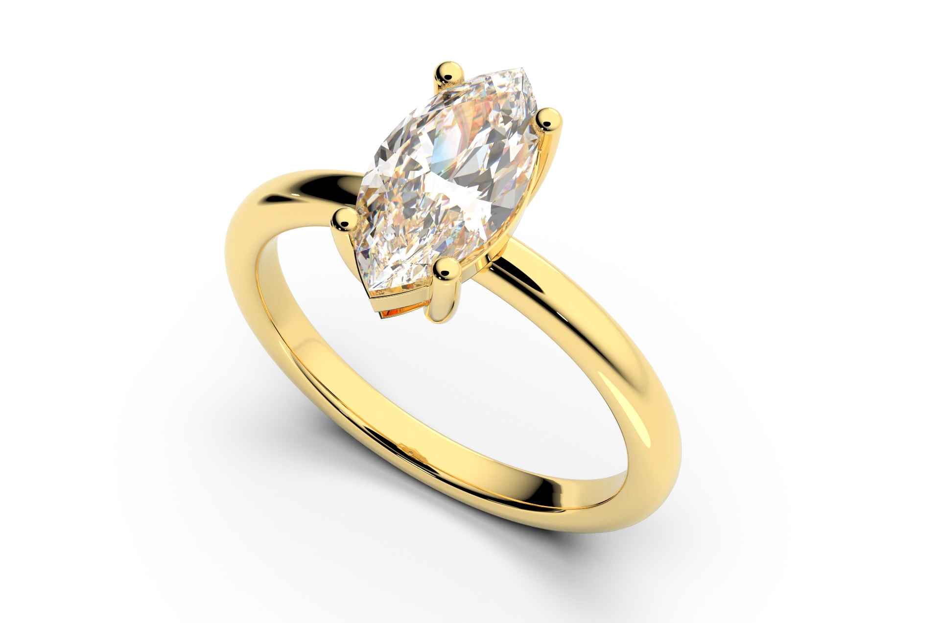 Engagement ring Z-30 DeLoire, yellow gold