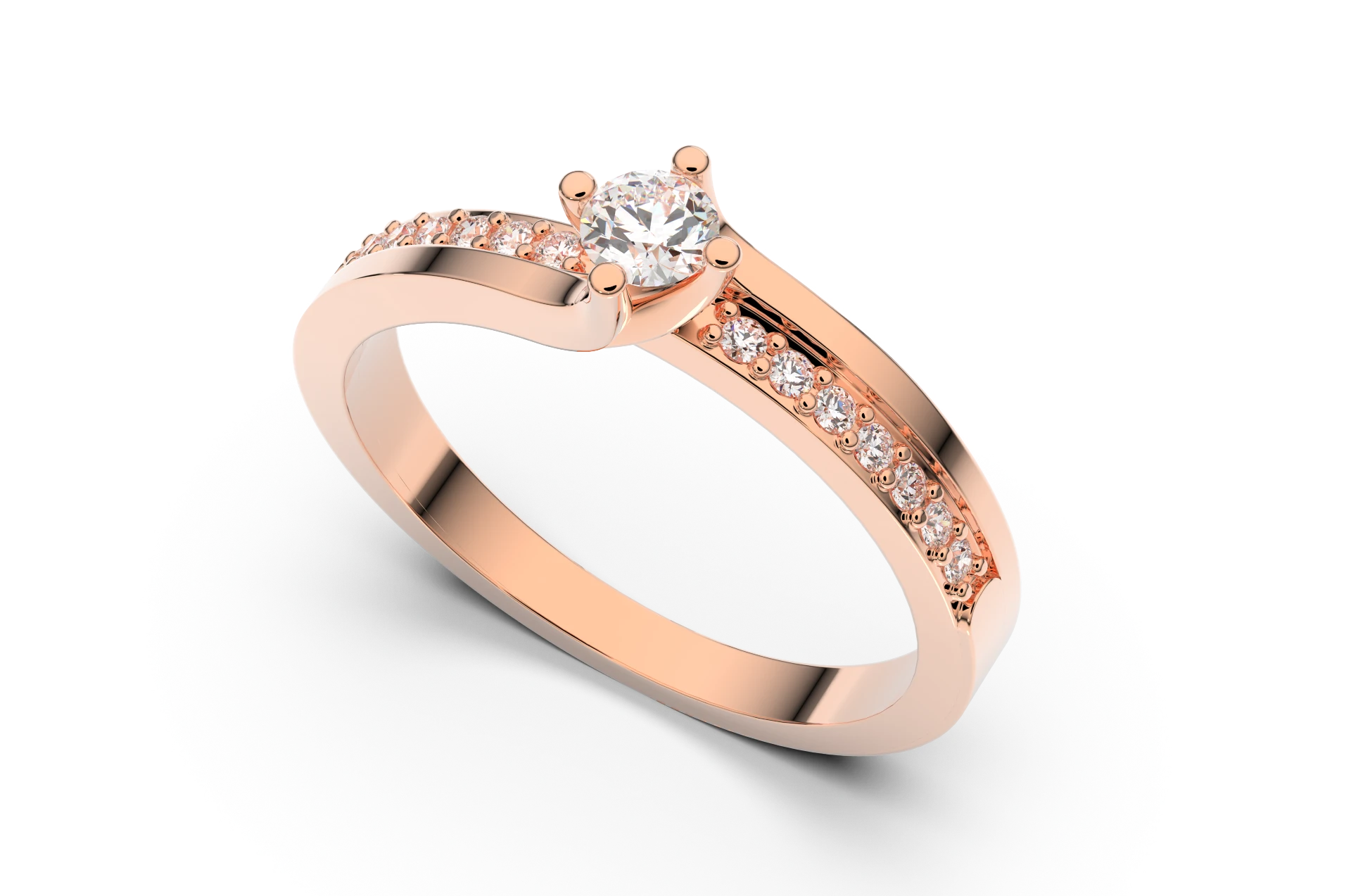 Verlobungsring Z-33 DeLoire, Roségold