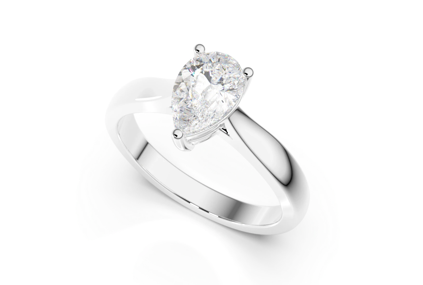 Engagement ring Z-40 DeLoire, white gold