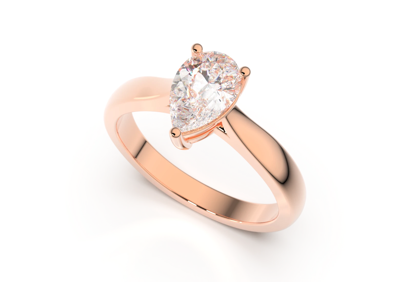 Engagement ring Z-40 DeLoire, rose gold