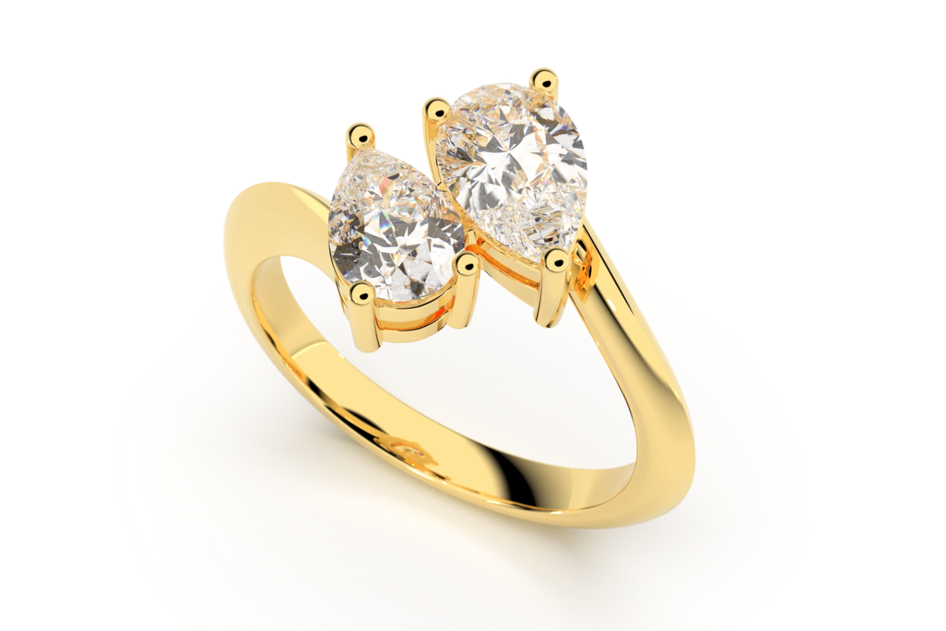 Verlobungsring Z-43 DeLoire, Gelbgold