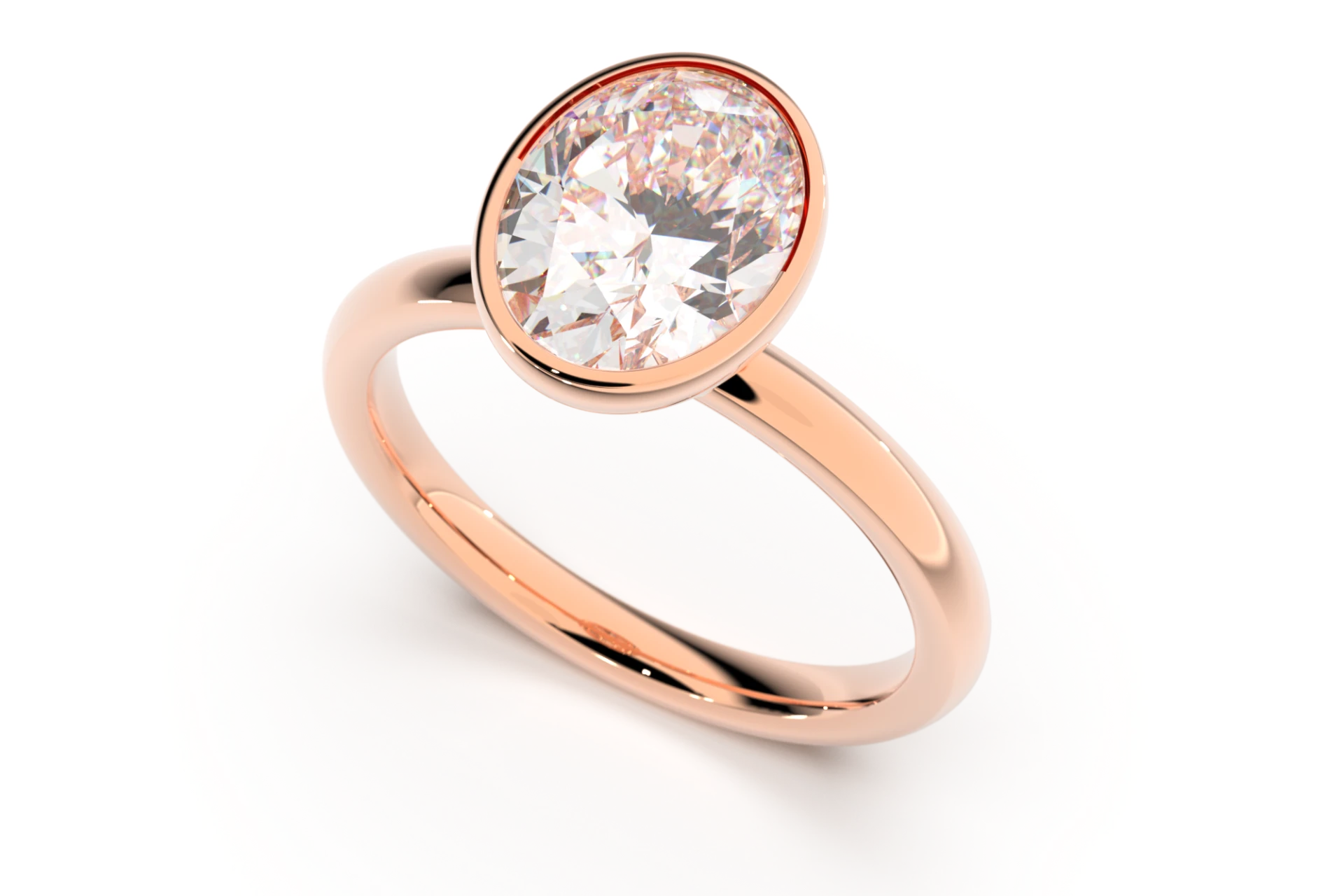 Engagement ring Z-44 DeLoire, rose gold